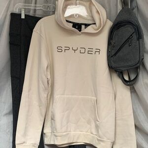 Spyder Beige Men's Hoodie